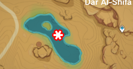 Genshin - Sumeru Desert Fishing Spot - Dar Al-Shifa