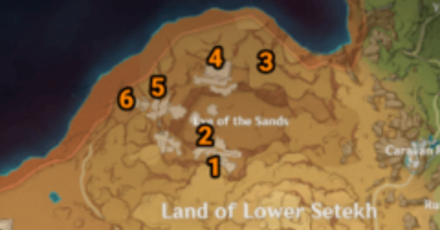 Genshin - Khaj-Nisut Sacred Seal Locations