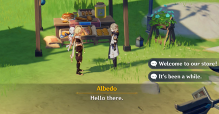 Genshin - Talk to Albedo