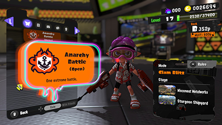 Splatoon 3 - Anarchy Battles Open