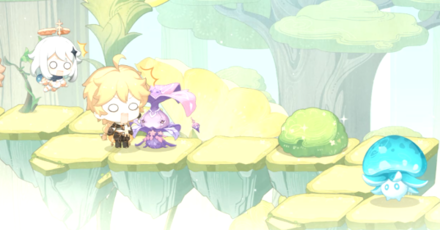 Genshin - Step on an Enemy Tile