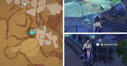 Genshin Impact - Torn Page Locations in Sumeru Desert - A Thousand Nights (V) - 3