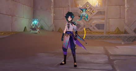 Genshin Impact - Torn Page Locations in Sumeru Desert - A Thousand Nights (V) - 6 - Guide the Primal Ember