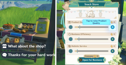 Genshin - How to Play - How to Manage Shop to Get Business Earnings