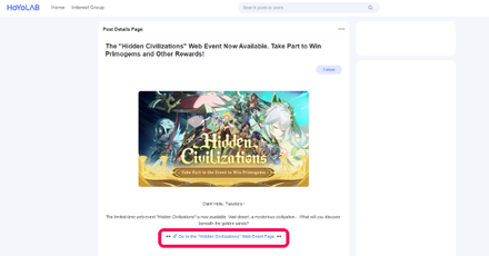 Genshin - How to Access the Hidden Civilizations Web Event