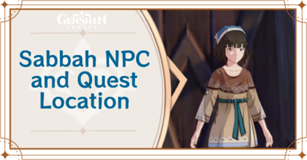 Genshin Impact - Sabbah NPC and Quest Location