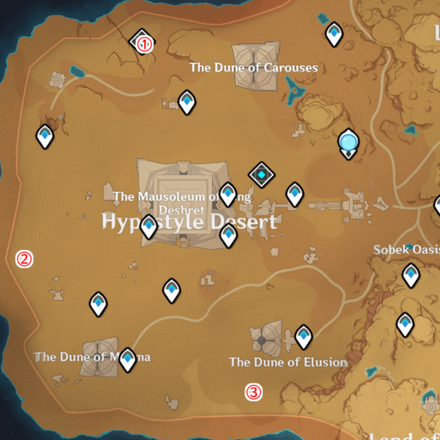Genshin - Mirage Locations