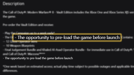 Modern Warfare 2 - How to Preload