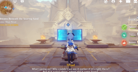 Genshin Impact - Activate Plinth to Reveal Khaj-Nisut