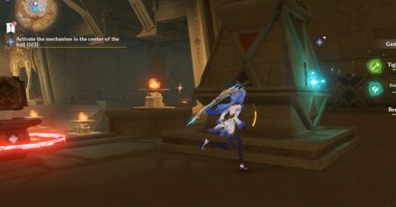 Genshin Impact - Follow Center Primal Ember to the Primal Torch