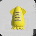 Splatoon 3 Yellow Squid Bumper