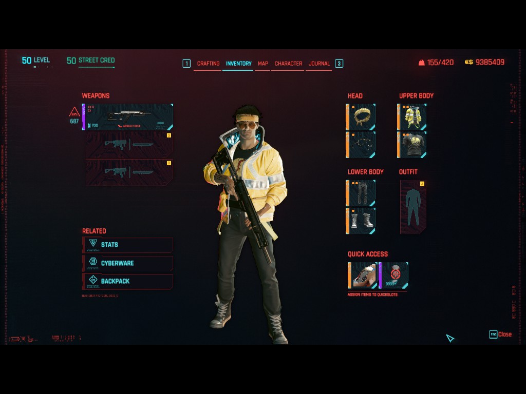 Cyberpunk 2077 Patch 1.5 Guns