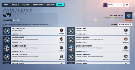 Overwatch 2 - Incorrectly Applied with FTUE