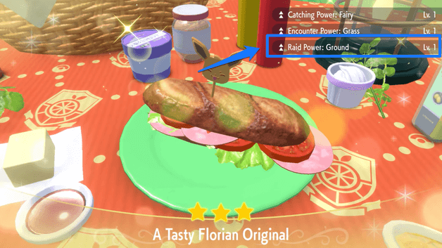 Pokemon SV - Sandwich with Raid Power