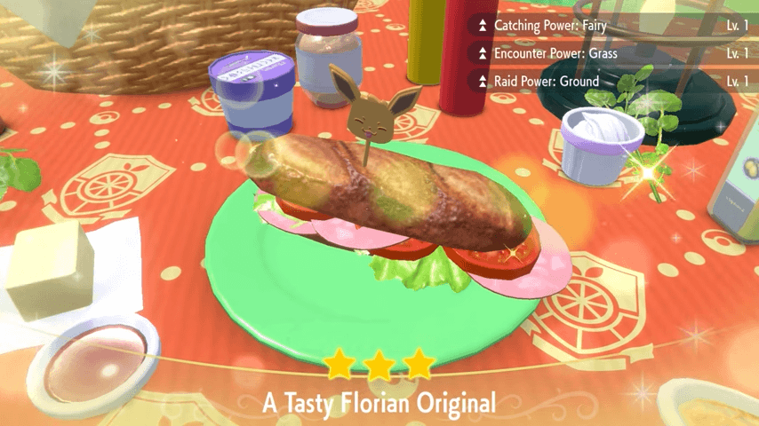 Pokemon SV - Using Sandwich Ingredients