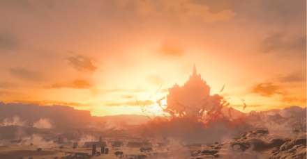 LoZ TotK Floating Hyrule Castle