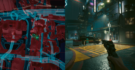 Cyberpunk 2077 Edgerunners Update Patch 1.6 - Concrete Cage Trap Location.png