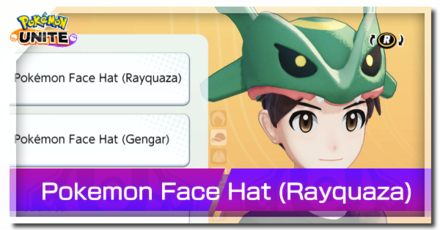 Pokemon UNITE - Pokemon Face Hat Rayquaza Top Image