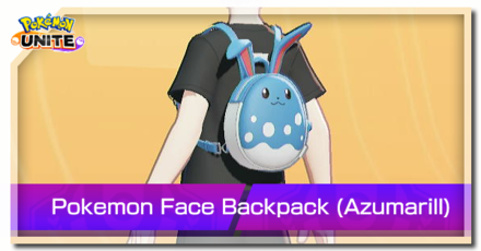 Pokemon UNITE - Pokemon Face Backpack Azumarill Top Image