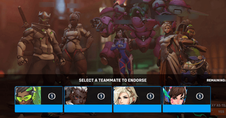 Overwatch 2 - Endorse Players After a Match