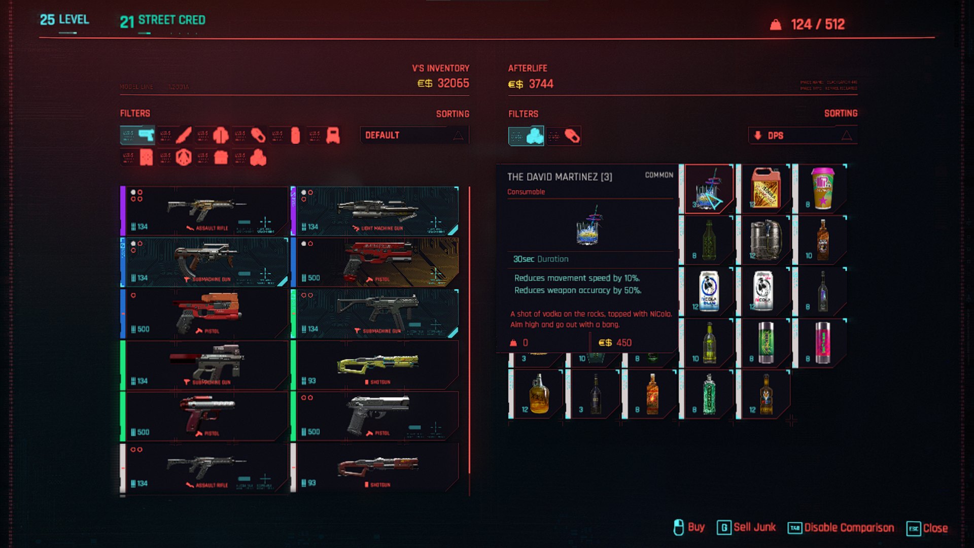 Cyberpunk 2077 The David Martinez Drink