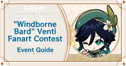 Genshin Impact - Windborne Bard Venti Fanart Contest