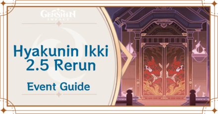 Genshin Impact - Hyakunin Ikki Version 2.5 Rerun Event Guide