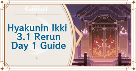 Genshin Impact - Hyakunin Ikki 3.1 Rerun Day 1 Guide