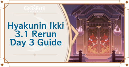 Genshin Impact - Hyakunin Ikki 3.1 Rerun Day 3 Guide