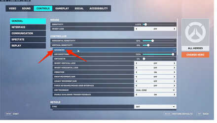 Advanced Settings Overwatch 2