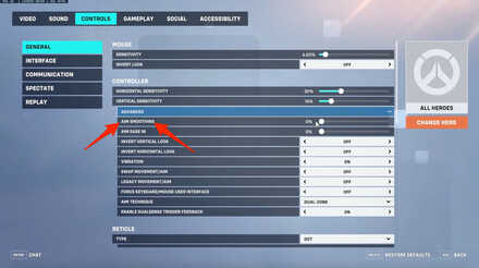 Aim Smoothing Setting Overwatch 2