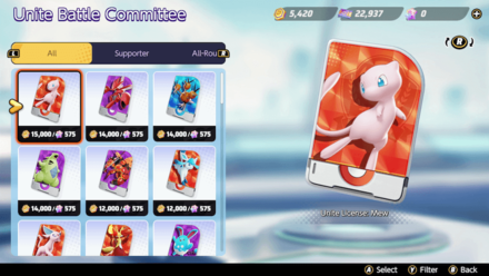 Pokemon UNITE - Mew License Now Available