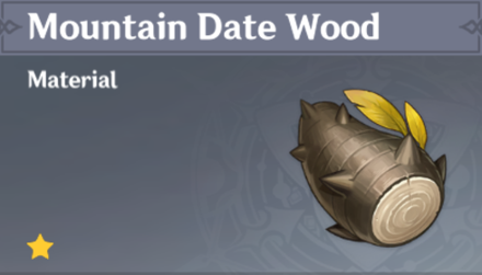 Genshin Impact - How to Get Mountain Date Wood and Effects
