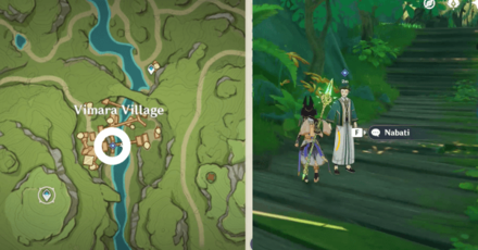 Genshin - Gourmet Supremos Within Our Duties Walkthrough - Go to Vimara Village