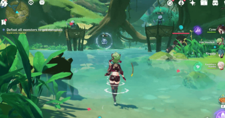 Genshin - Gourmet Supremos Within Our Duties Walkthrough - Head south and defeat the hilichurls