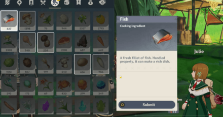 Genshin - Gourmet Supremos Within Our Duties Walkthrough - Give Parvaneh Fresh Fishes