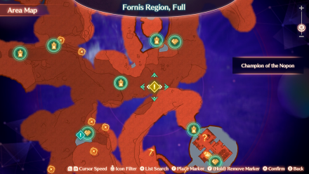 Champion of the Nopon Zoomed In Map