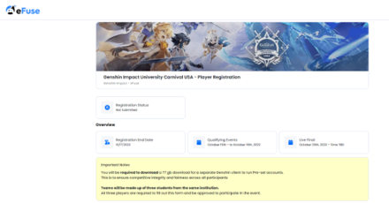 Genshin Impact University Carnival USA How to Register 2