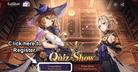 Genshin - Genshin Impact X HoYoQuiz Show How to Participate Step 1
