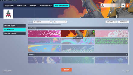 How to Equip Name Cards