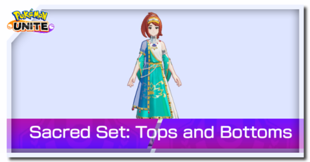 Pokemon UNITE - Sacred Set Tops and Bottoms Article Banner