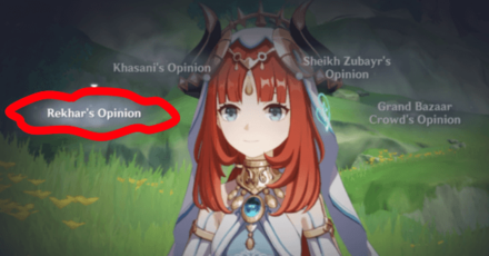 Genshin - Nilou Story Quest Answer 1