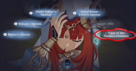 Genshin - Nilou Story Quest - Debate Answer 4