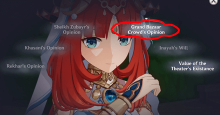 Genshin - Nilou Story Quest - Debate Answer 1