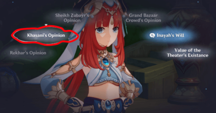 Genshin - Nilou Story Quest - Debate Answer 2