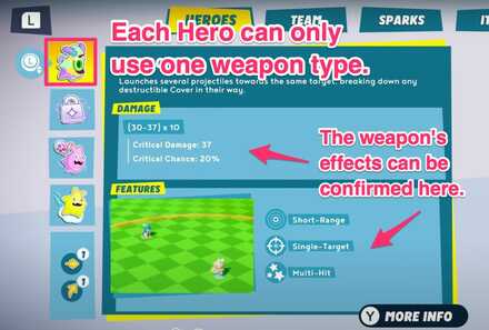 You can only equip one weapon type