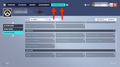 Customization Menu Overwatch 2
