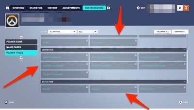 Equip Title Overwatch 2