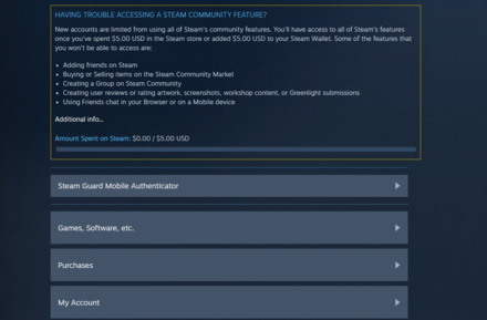 Steam Support Step 2