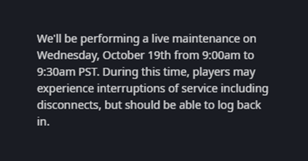Overwatch 2 - Maintenance October 19